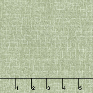 Woolies Flannel - Crosshatch Light Green Yardage