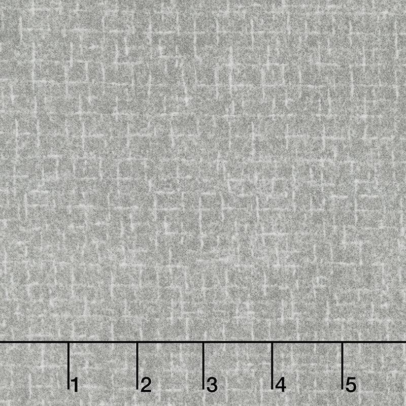 Woolies Flannel - Crosshatch Pewter Yardage