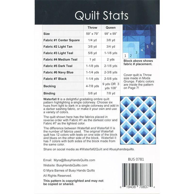 Waterfall II Quilt Pattern