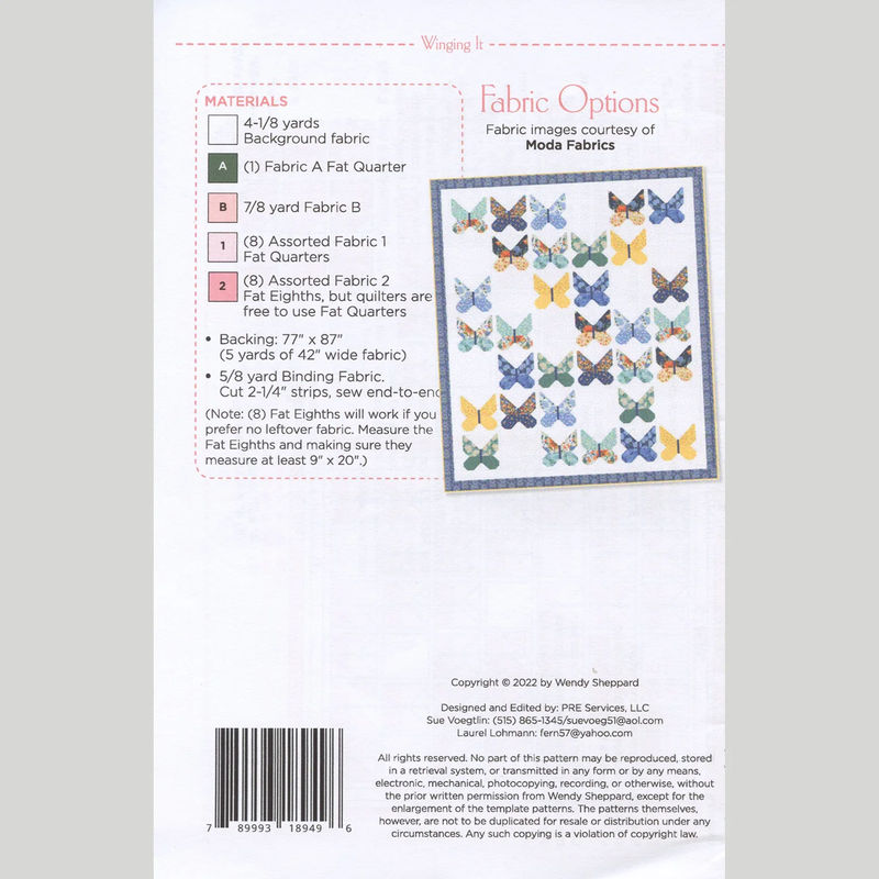 Winging It Quilt Pattern
