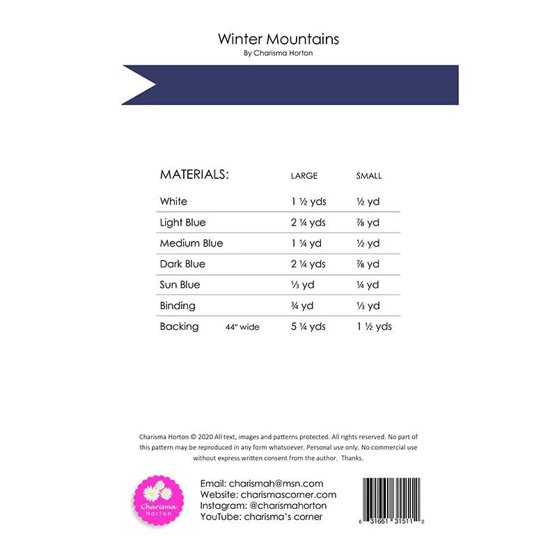 Winter Mountains Quilt Pattern