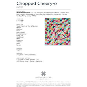 Chopped Cheery-O Pattern by Missouri Star