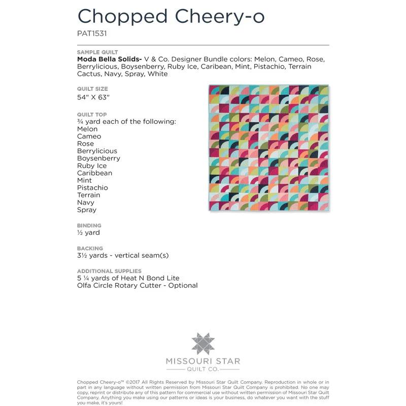 Chopped Cheery-O Pattern by Missouri Star
