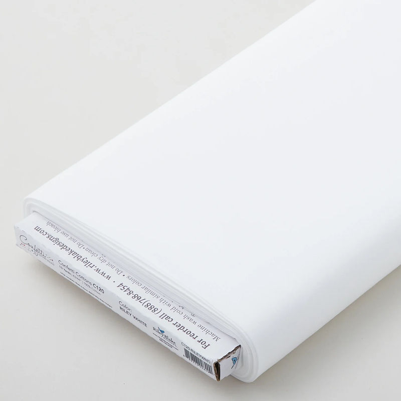 Confetti Cottons Solids - Riley White 10 Yard Bolt
