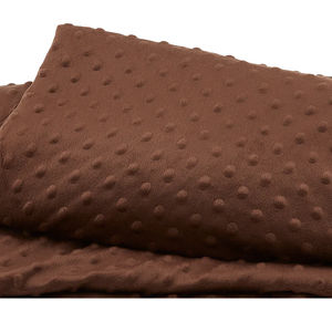 Luscious Dimple Fleece Solid Brown 2 1/2 Yard Cut