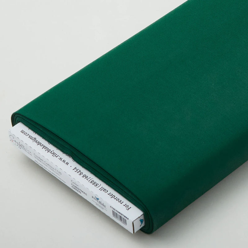 Confetti Cottons Solids - Christmas Green 10 Yard Bolt
