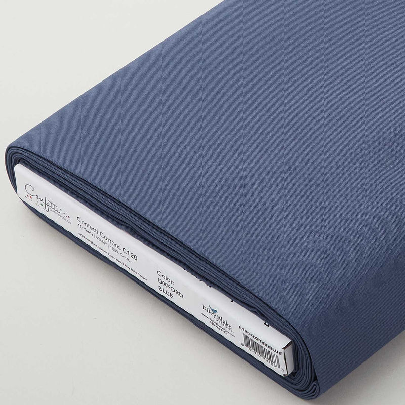 Confetti Cottons Solids - Oxford Blue 10 Yard Bolt