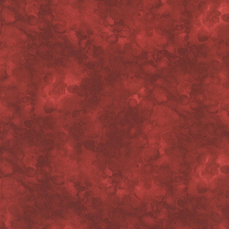 Solid-Ish - Solid-Ish Watercolor Texture Merlot Yardage