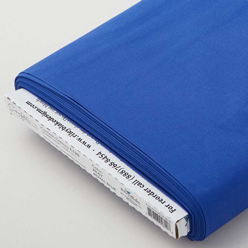 Confetti Cottons Solids - Riley Royal Blue 10 Yard Bolt