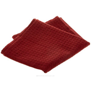 Tea Towel - Solid Red Waffle