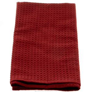 Tea Towel - Solid Red Waffle