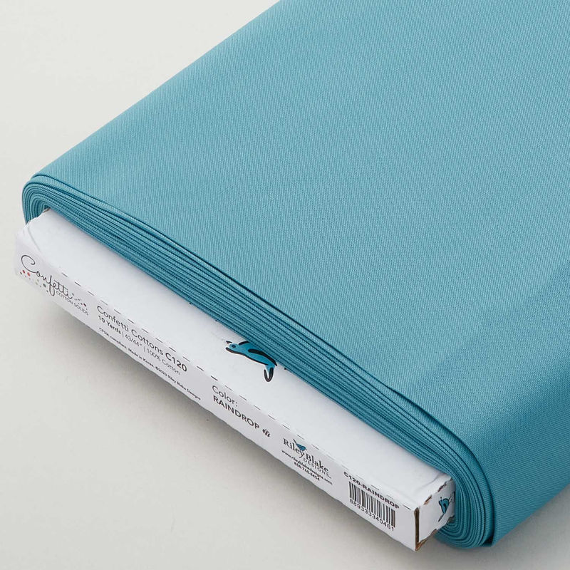 Confetti Cottons Solids - Raindrop 10 Yard Bolt