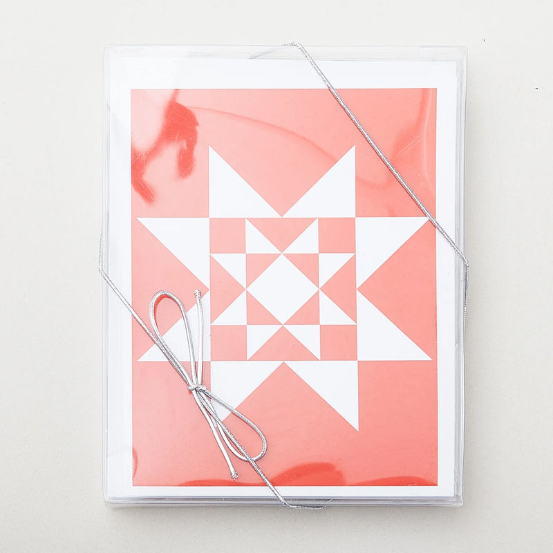 Quilt Star Solid Notecards Boxed Set of 6