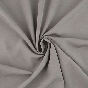 Fashion Rayon Solids - Silver Grey Yardage