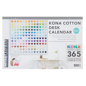Kona® Cotton Solids 2021 Desk Calendar