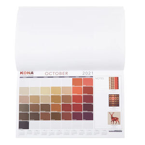 Kona® Cotton Solids 2021 Desk Calendar