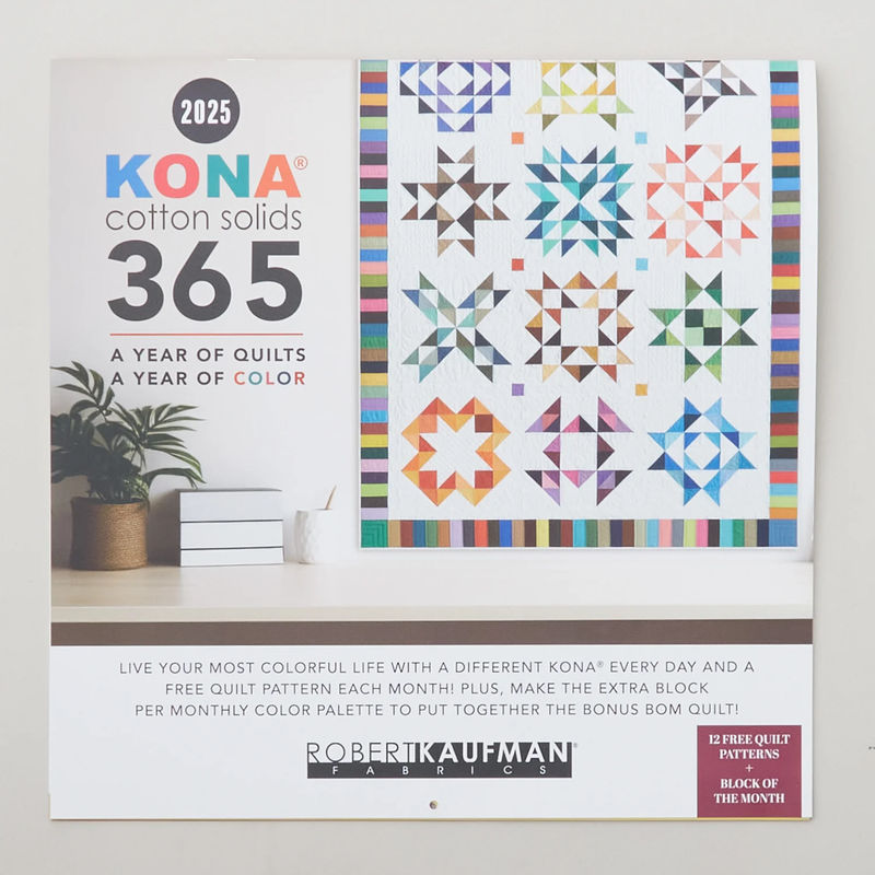 Kona® Cotton Solids 2025 Wall Calendar