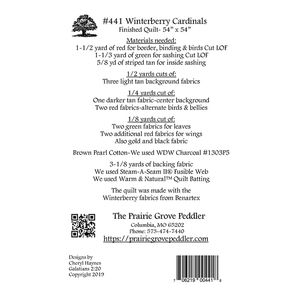 Winterberry Cardinals Pattern