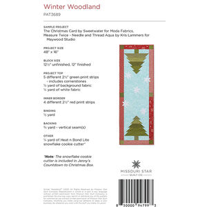 Winter Woodland Table Runner Pattern by Missouri Star