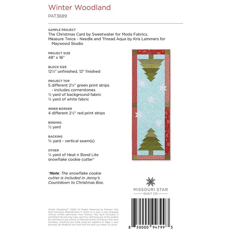 Winter Woodland Table Runner Pattern by Missouri Star