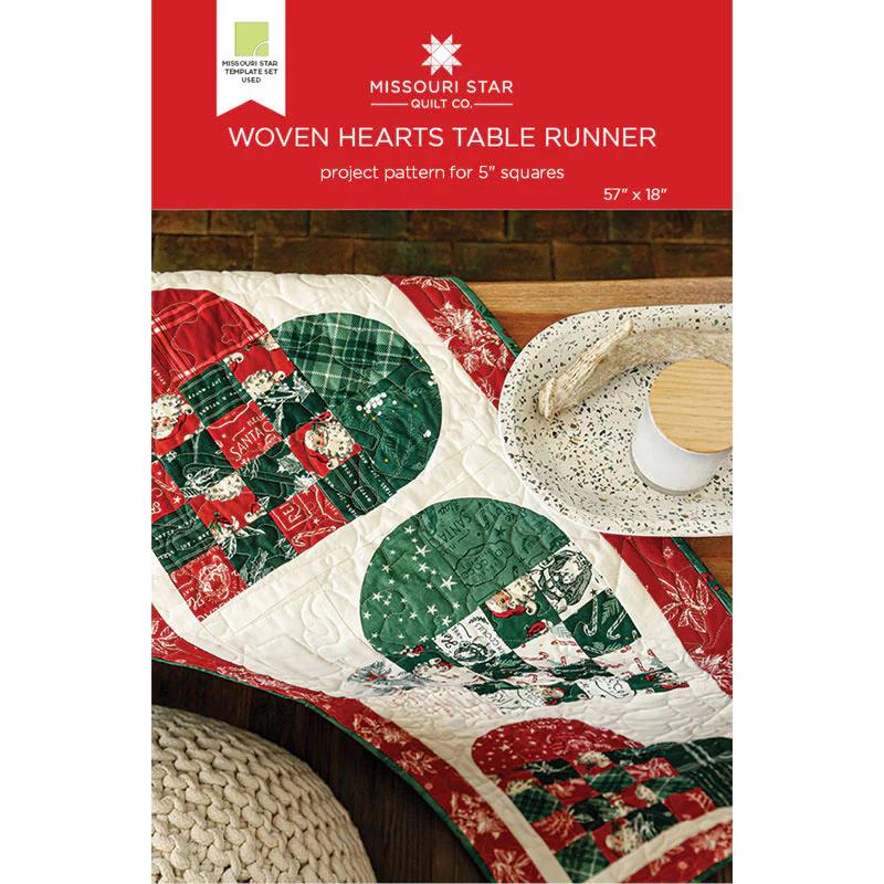 Woven Hearts Table Runner Pattern by Missouri Star