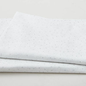 We Love Christmas - Stars & Dots White/Silver 2 Yard Cut