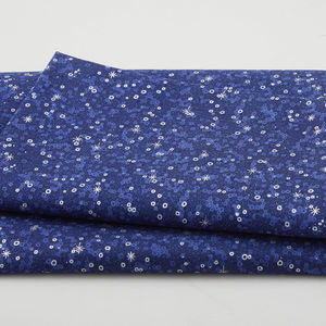 We Love Christmas - Sprinkle Blue/Silver 2 Yard Cut