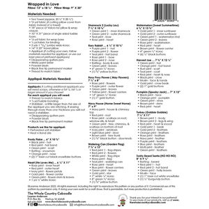 Wrapped in Love Pillow Wrap Pattern