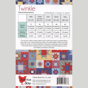 Twinkle Quilt Pattern