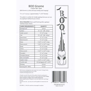 BOO Gnome Wall Hanging Pattern