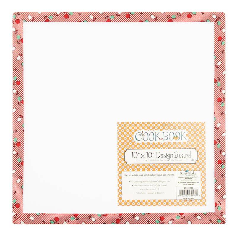 Lori Holt 10" Design Board Cook Book Cayenne Tulips