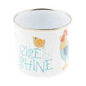 Lori Holt Cook Book Enamel Tin Mug