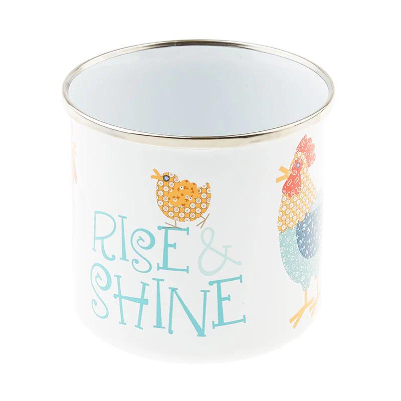 Lori Holt Cook Book Enamel Tin Mug