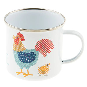 Lori Holt Cook Book Enamel Tin Mug