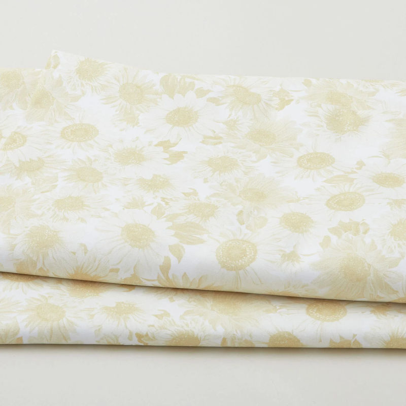 Sunflower Whispers 108" - Cream 3 Yard Cut