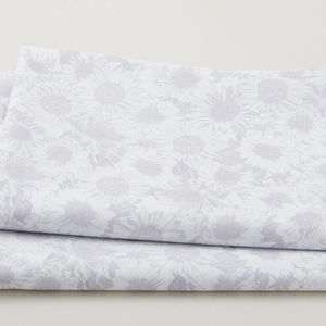 Sunflower Whispers 108" - White 3 Yard Cut