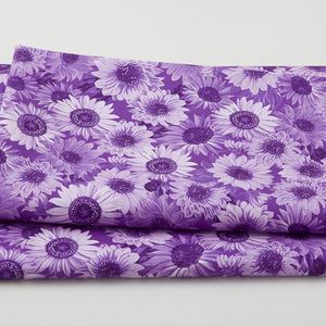 Sunflower Whispers 108" - Purple 3 Yard Cut