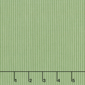 Creating Memories - Winter Woven Stripe Green Yardage