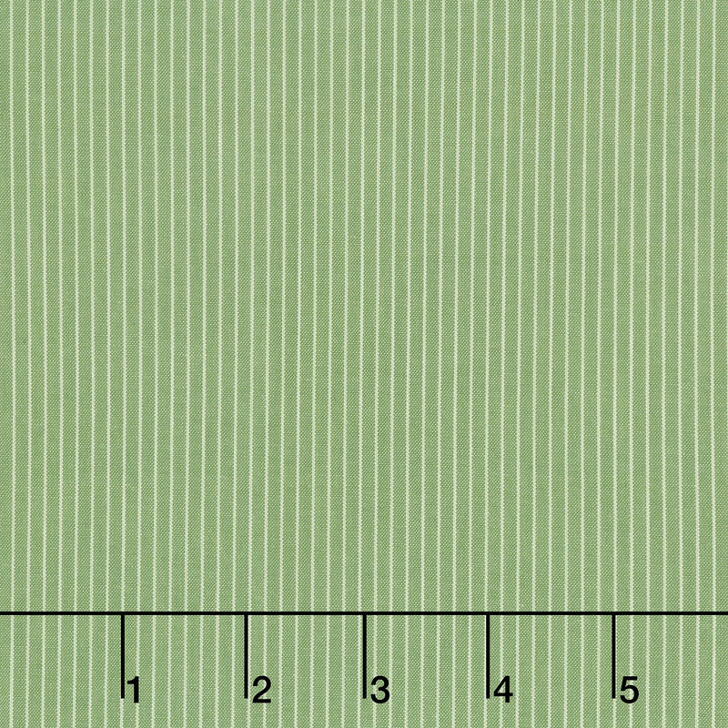Creating Memories - Winter Woven Stripe Green Yardage