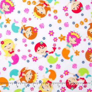 Cuddle Flannel - Mermaids Yardage