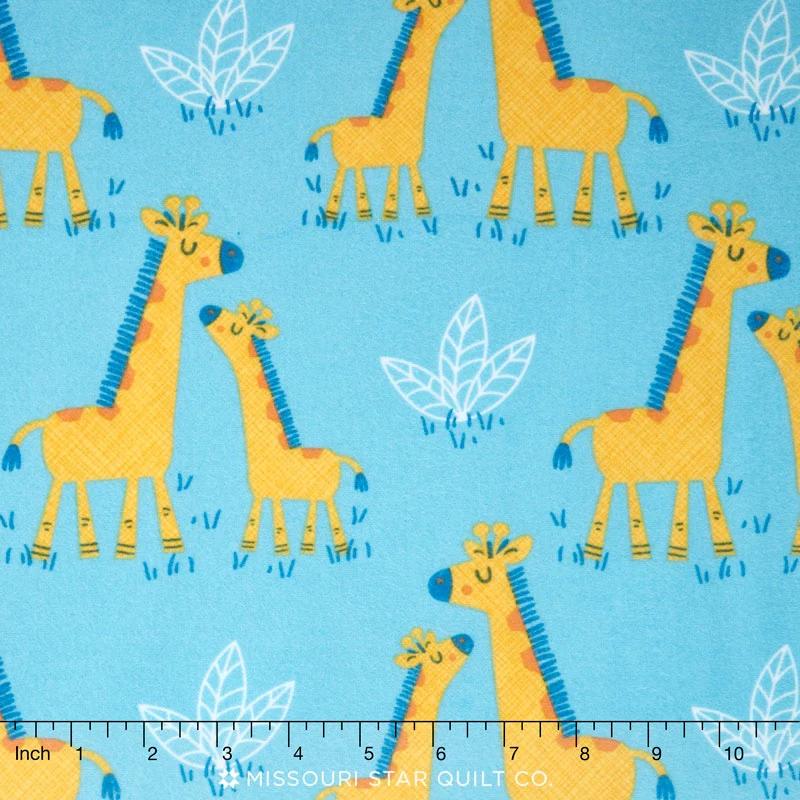 Cuddle Flannel - Giraffe Yardage