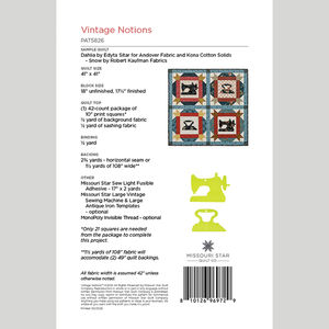 Vintage Notions Quilt Pattern by Missouri Star