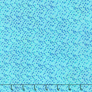 Dazzle - Triangles Teal Digitally Printed Yardage