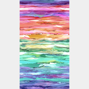 Dragonfly Dance - Ombre Multi Color Yardage