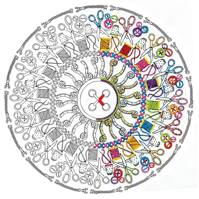 Zenbroidery Sewing Mandala Embroidery Kit
