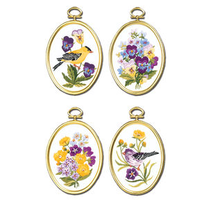 Wildflower & Finches Embroidery Set Kit