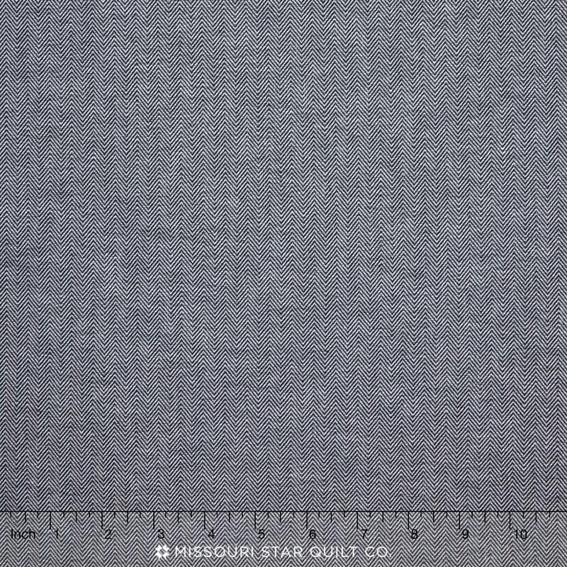 Chambray Union - Herringbone Indigo Yardage