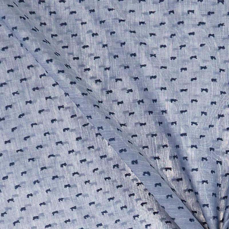 Denim - Swiss Dot Chambray Lawn Yardage