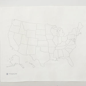 United States (U.S. , US) Embroidery Map + Missouri Star Peel & Stitch