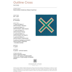 Outline Cross Quilt Pattern by Missouri Star